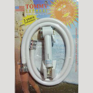 Vòi vệ sinh Tommy nhựa trắng 